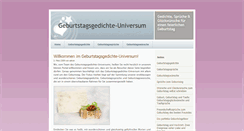 Desktop Screenshot of geburtstagsgedichte-universum.de